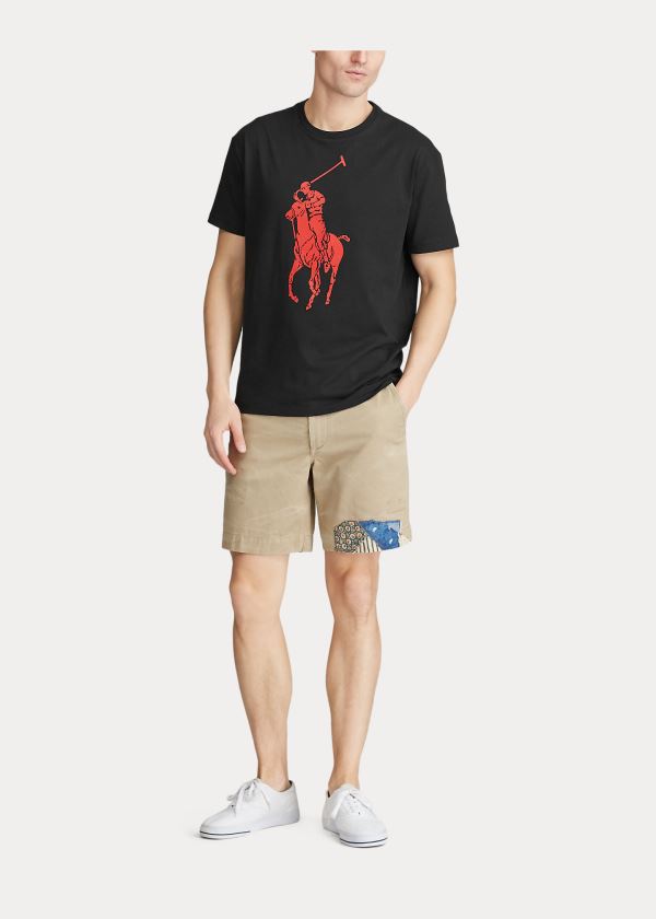 T Shirt Polo Ralph Lauren Custom Slim Fit Jersey Homem 78359-MTPR